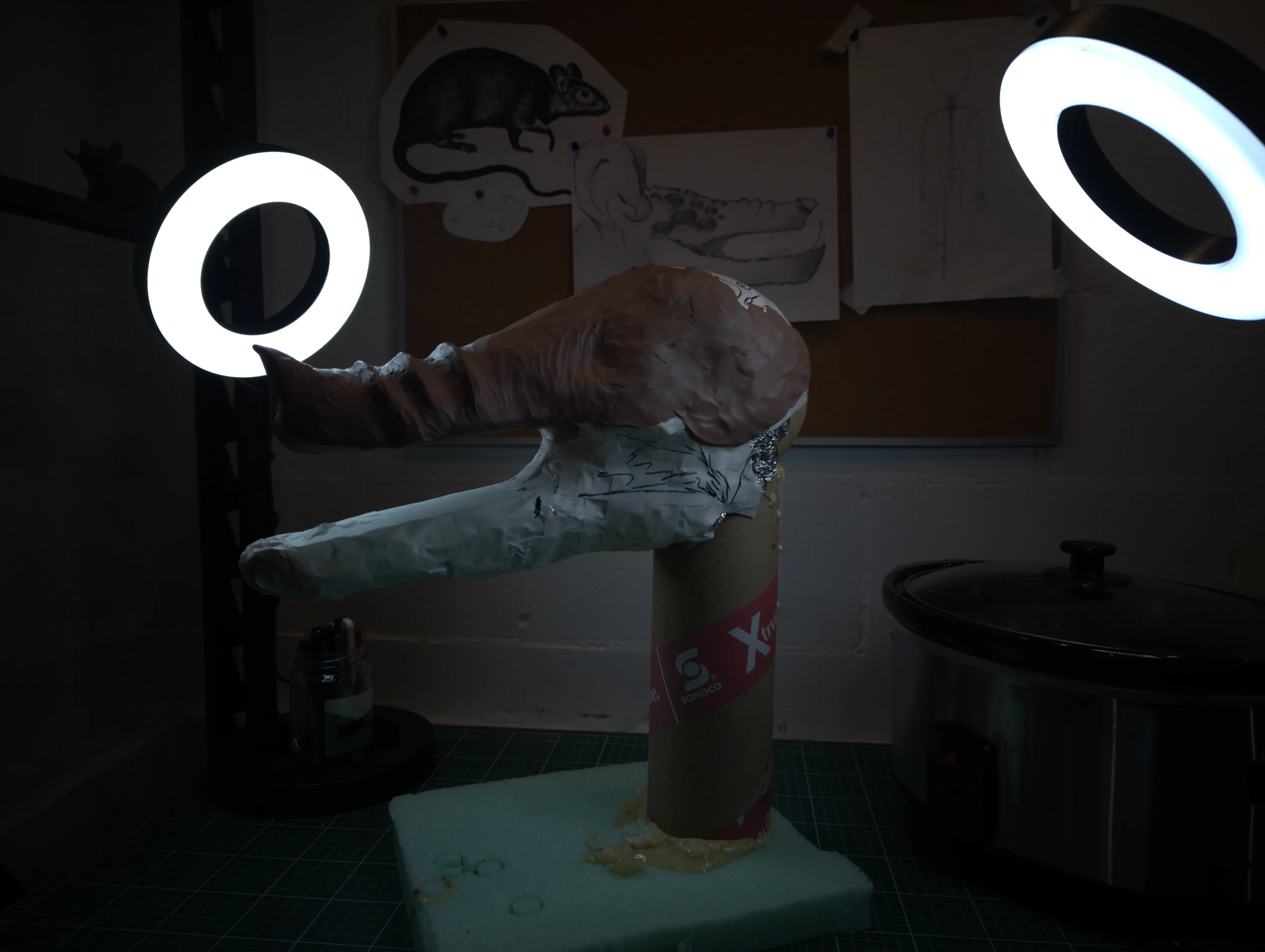 Initial sculpting stage